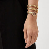 Buy Shop Just Cavalli Mesmerizing Red Dal Gold Steel Strap Watch for Women - JC1L304M0035 USA Online