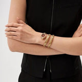 Buy Shop Just Cavalli Mesmerizing Red Dal Gold Steel Strap Watch for Women - JC1L304M0035 USA Online