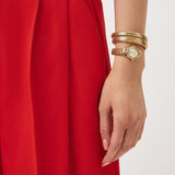 Buy Shop Just Cavalli Mesmerizing White Dial Gold Steel Strap Watch for Women - JC1L304M0025 USA Online