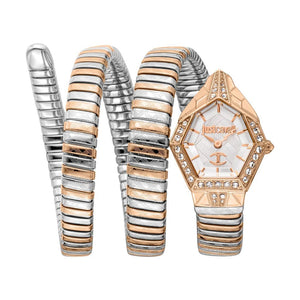 Buy Shop Just Cavalli Mesmerizing White Dial Two Tone Steel Strap Watch for Women - JC1L304M0075 USA Online