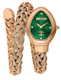 Buy Shop Just Cavalli Novara Green Dial Rose Gold Steel Strap Watch for Women - JC1L264M0045 USA Online