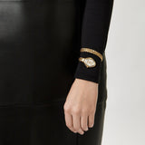 Buy Shop Just Cavalli Novara Silver Dial Gold Steel Strap Watch for Women - JC1L264M0025 USA Online