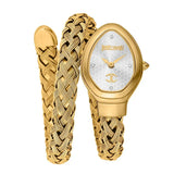 Buy Shop Just Cavalli Novara Silver Dial Gold Steel Strap Watch for Women - JC1L264M0025 USA Online