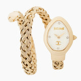Buy Shop Just Cavalli Novara Silver Dial Gold Steel Strap Watch for Women - JC1L264M0025 USA Online