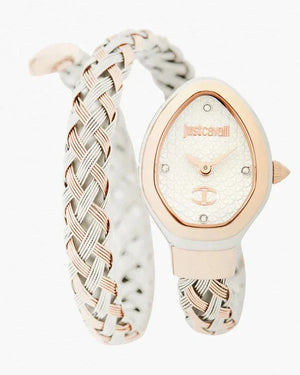 Buy Shop Just Cavalli Novara Silver Dial Two Tone Steel Strap Watch for Women - JC1L264M0075 USA Online