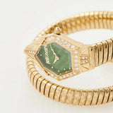 Buy Shop Just Cavalli Ornato Green Dial Gold Steel Strap Watch for Women - JC1L303M0035 USA Online