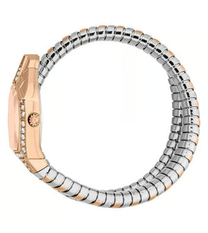 Buy Shop Just Cavalli Ornato Pink Dial Two Tone Steel Strap Watch for Women - JC1L303M0065 USA Online