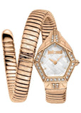 Buy Shop Just Cavalli Ornato White Dial Rose Gold Steel Strap Watch for Women - JC1L303M0045 USA Online
