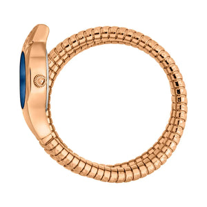 Buy Shop Just Cavalli Ravenna Blue Dial Rose Gold Steel Strap Watch for Women - JC1L271M0045 USA Online