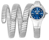 Buy Shop Just Cavalli Ravenna Blue Dial Silver Steel Strap Watch for Women - JC1L271M0015 USA Online