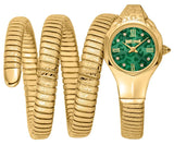 Buy Shop Just Cavalli Ravenna Green Dial Gold Steel Strap Watch for Women - JC1L271M0035 USA Online