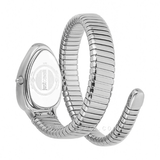 Buy Shop Just Cavalli Serpente Metallica Black Dial Silver Steel Strap Watch for Women - JC1L208M0025 USA Online