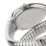 Buy Shop Just Cavalli Serpente Metallica Black Dial Silver Steel Strap Watch for Women - JC1L208M0025 USA Online