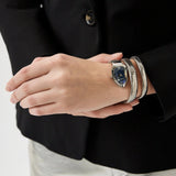 Buy Shop Just Cavalli Serpente Metallica Blue Dial Silver Steel Strap Watch for Women - JC1L224M0025 USA Online