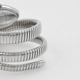 Buy Shop Just Cavalli Serpente Metallica Blue Dial Silver Steel Strap Watch for Women - JC1L224M0025 USA Online