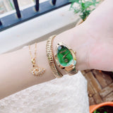 Buy Shop Just Cavalli Serpente Metallica Green Dial Gold Steel Strap Watch for Women - JC1L208M0045 USA Online