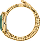 Buy Shop Just Cavalli Serpente Metallica Green Dial Gold Steel Strap Watch for Women - JC1L224M0045 USA Online