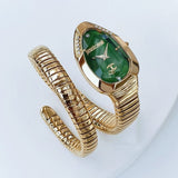 Buy Shop Just Cavalli Serpente Metallica Green Dial Rose Gold Steel Strap Watch for Women - JC1L208M0055 USA Online