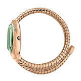 Buy Shop Just Cavalli Serpente Metallica Green Dial Rose Gold Steel Strap Watch for Women - JC1L208M0055 USA Online