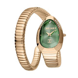 Buy Shop Just Cavalli Serpente Metallica Green Dial Rose Gold Steel Strap Watch for Women - JC1L208M0055 USA Online