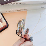 Buy Shop Just Cavalli Serpente Metallica Mother of Pearl Dial Two Tone Steel Strap Watch for Women - JC1L208M0065 USA Online