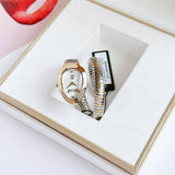 Buy Shop Just Cavalli Serpente Metallica Mother of Pearl Dial Two Tone Steel Strap Watch for Women - JC1L208M0065 USA Online