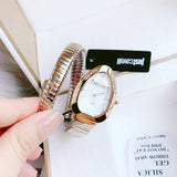 Buy Shop Just Cavalli Serpente Metallica Mother of Pearl Dial Two Tone Steel Strap Watch for Women - JC1L208M0065 USA Online