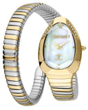 Buy Shop Just Cavalli Serpente Metallica Mother of Pearl Dial Two Tone Steel Strap Watch for Women - JC1L208M0065 USA Online