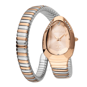 Buy Shop Just Cavalli Serpente Metallica Rose Gold Dial Two Tone Steel Strap Watch for Women - JC1L208M0075 USA Online