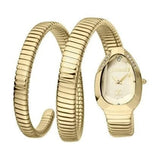 Buy Shop Just Cavalli Serpente Metallica White Dial Gold Steel Strap Watch for Women - JC1L208M0035 USA Online