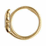 Buy Shop Just Cavalli Serpente Metallica White Dial Gold Steel Strap Watch for Women - JC1L223M0025 USA Online