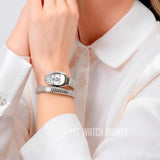 Buy Shop Just Cavalli Serpente Silver Dial Silver Steel Strap Watch for Women - JC1L227M0015 USA Online