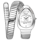 Buy Shop Just Cavalli Serpente Silver Dial Silver Steel Strap Watch for Women - JC1L227M0015 USA Online