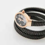 Buy Shop Just Cavalli Snake Black Dial Black Steel Strap Watch for Women - JC1L269M0075 USA Online