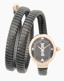 Buy Shop Just Cavalli Snake Black Dial Black Steel Strap Watch for Women - JC1L269M0075 USA Online