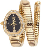 Buy Shop Just Cavalli Solo Black Dial Gold Steel Strap Watch for Women - JC1L167M0035 USA Online