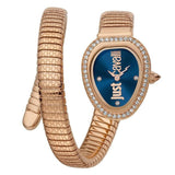 Buy Shop Just Cavalli Solo Blue Dial Rose Gold Steel Strap Watch for Women - JC1L167M0045 USA Online