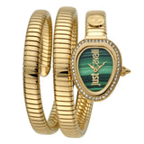 Buy Shop Just Cavalli Solo Green Dial Gold Steel Strap Watch for Women - JC1L167M0025 USA Online