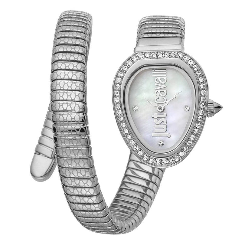 Buy Shop Just Cavalli Solo Mother of Pearl Dial Silver Steel Strap Watch for Women - JC1L167M0015 USA Online