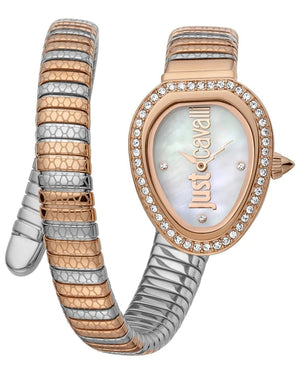 Buy Shop Just Cavalli Solo Mother of Pearl Dial Two Tone Steel Strap Watch for Women - JC1L167M0065 USA Online
