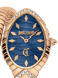 Buy Shop Just Cavalli Specchio Blue Dial Rose Gold Steel Strap Watch for Women - JC1L322M0045 USA Online