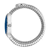 Buy Shop Just Cavalli Specchio Blue Dial Silver Steel Strap Watch for Women - JC1L323M0015 USA Online