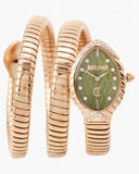 Buy Shop Just Cavalli Specchio Green Dial Rose Gold Steel Strap Watch for Women - JC1L323M0045 USA Online