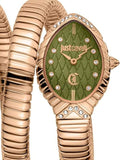 Buy Shop Just Cavalli Specchio Green Dial Rose Gold Steel Strap Watch for Women - JC1L323M0045 USA Online