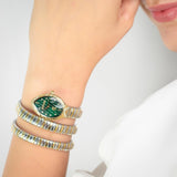Buy Shop Just Cavalli Specchio Green Dial Two Tone Steel Strap Watch for Women - JC1L323M0055 USA Online