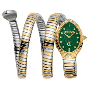 Buy Shop Just Cavalli Specchio Green Dial Two Tone Steel Strap Watch for Women - JC1L323M0055 USA Online