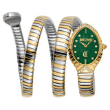 Buy Shop Just Cavalli Specchio Green Dial Two Tone Steel Strap Watch for Women - JC1L323M0055 USA Online