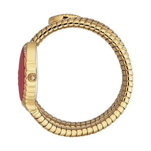 Buy Shop Just Cavalli Specchio Red Dial Gold Steel Strap Watch for Women - JC1L323M0035 USA Online