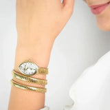 Buy Shop Just Cavalli Specchio Silver Dial Gold Steel Strap Watch for Women - JC1L323M0025 USA Online