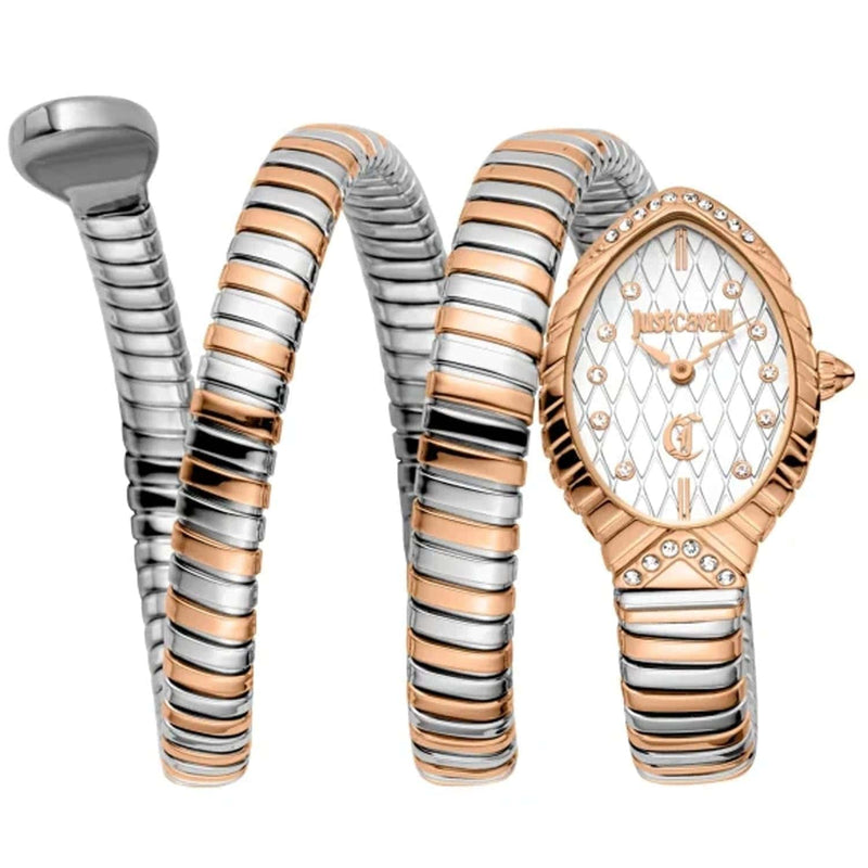 Buy Shop Just Cavalli Specchio Silver Dial Two Tone Steel Strap Watch for Women - JC1L323M0065 USA Online